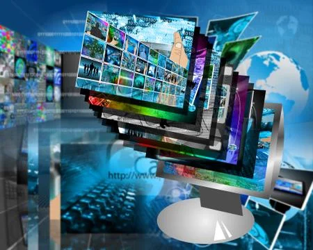 Monitor Stock-Illustration