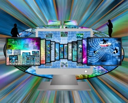 Monitor Illustrazione stock