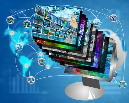 Monitor Stock Illustration
