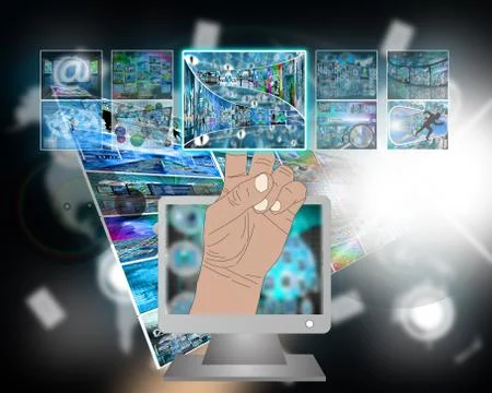 Monitor Stock Illustration