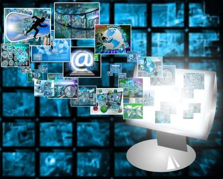 Monitor Illustrazione stock