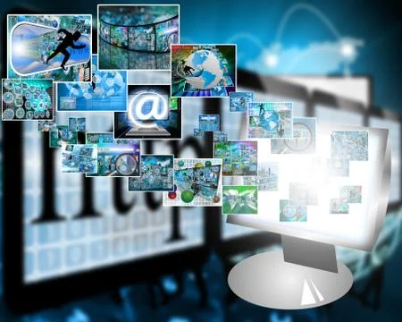 Monitor Illustrazione stock