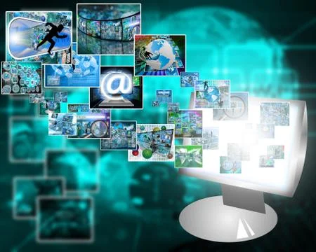 Monitor Illustrazione stock