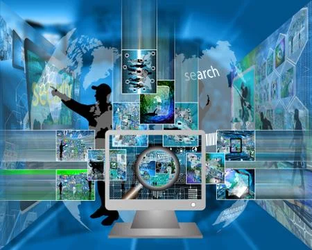 Monitor Illustrazione stock