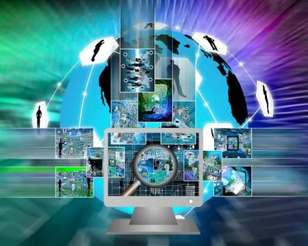 Monitor Stock Illustration