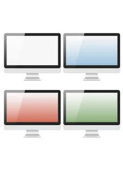 Monitor Stock Illustration