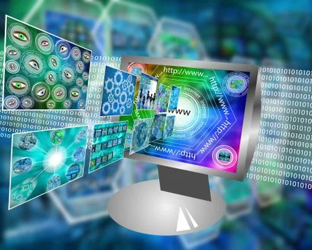 Monitor Stock Illustration