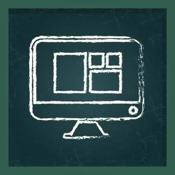 Monitor Illustrazione stock