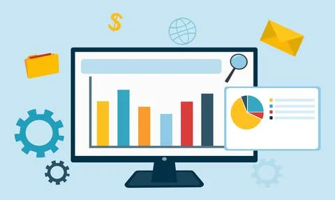 Monitor Stock Illustration