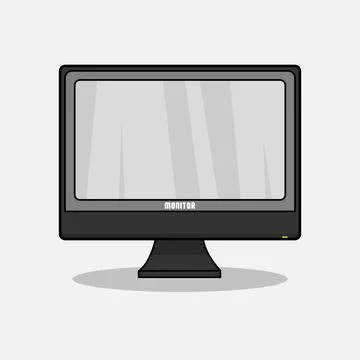 Monitor Stock Illustration