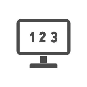 A Monitor Illustration 스톡 일러스트