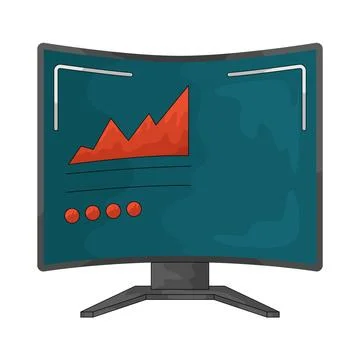 Monitor illustration Stock Illustration