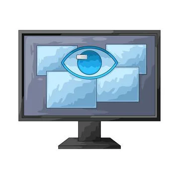 Monitor illustration Stockillustratie