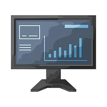 Monitor illustration Stock Illustration