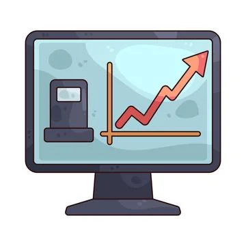 Monitor illustration Stock Illustration