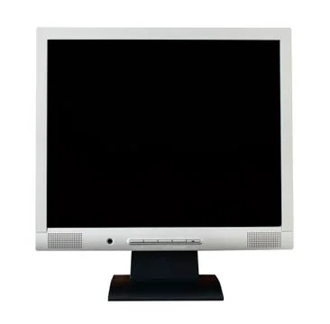 Monitor isolated on white background Stock Photos