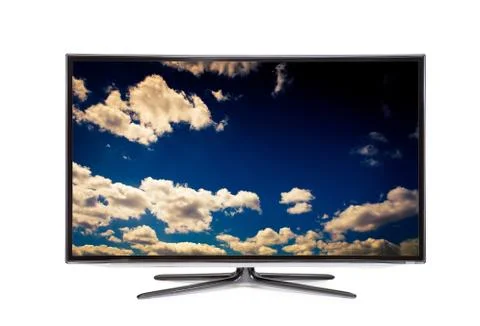 Monitor isolated on white Stock-Fotos