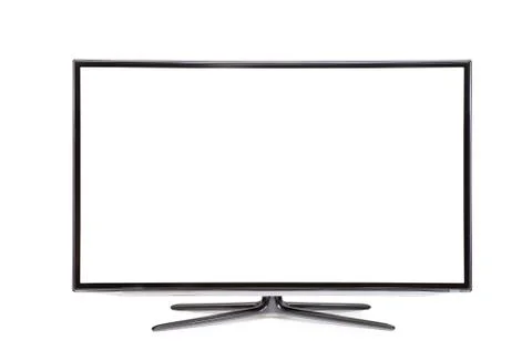 Monitor isolated on white Stock Photos