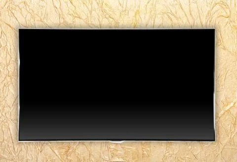 Monitor isolated on white Stock Photos