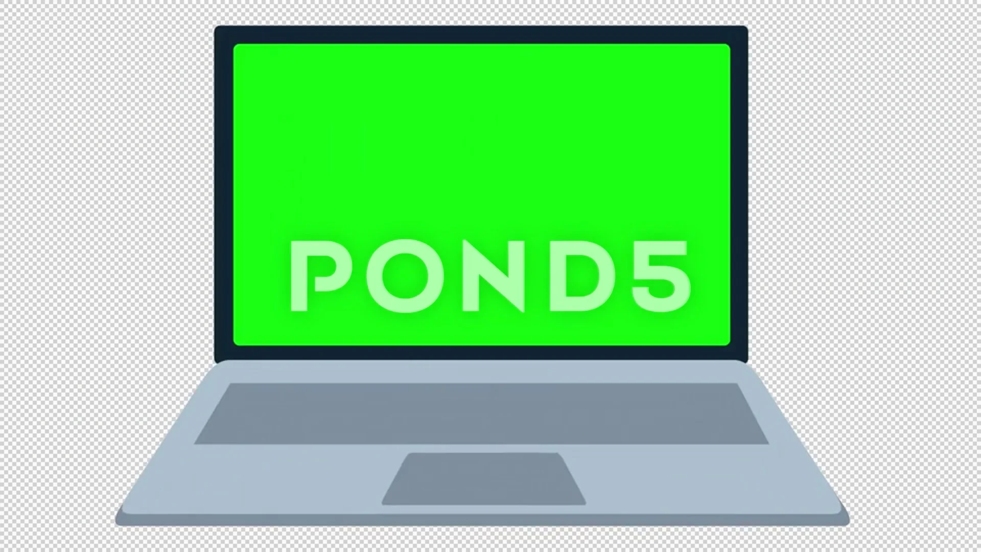 monitor laptop with green screen animate... | Stock Video | Pond5