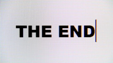 Monitor macro the end deleted Video stock 94241170