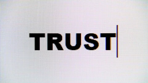 Monitor macro trust deleted Video stock 94244515