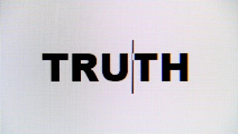 Monitor macro truth deleted Video stock 94459727