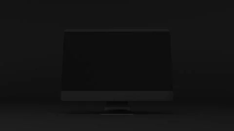 Monitor Mockup Computer Display 3d Render Model Illustrazione stock