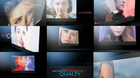 Monitor Mockup Presentation 01 Stock After Effects