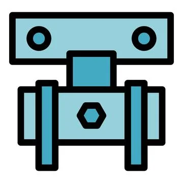 Monitor mount icon vector flat Stock Illustration