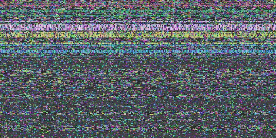 Monitor Noise. Seamless Screen Error Glitch Background. Foto stock