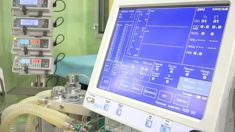 Monitor in the operating room Stock Footage 88200972