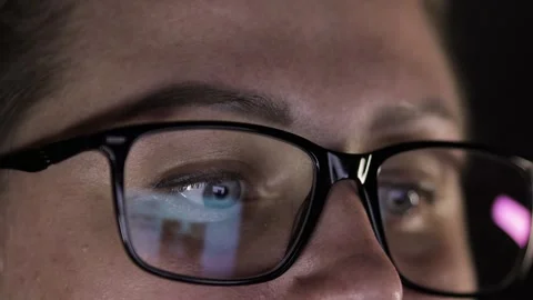 Monitor reflection Stock Footage 274973059