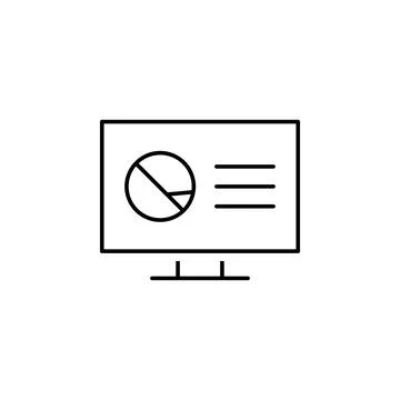 Monitor report icon. Element of scientifics study icon for mobile concept and Stock Illustration