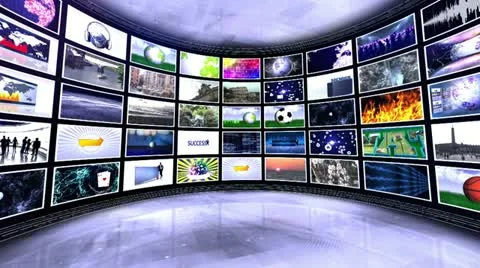 Monitor room 3 Stock Footage