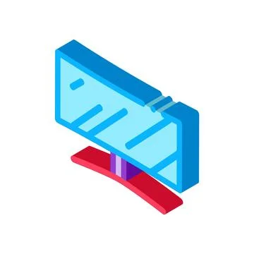 Monitor screen computer isometric icon vector illustration Stock Illustration