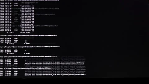 Monitor Screen of Dangerous Hacker Break into Government Data Servers and Inf 動画素材 161584326