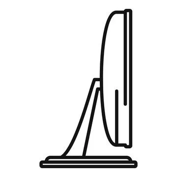 Monitor screen icon outline . Pc display Stock Illustration
