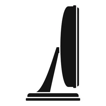 Monitor screen icon simple . Pc display Stock Illustration