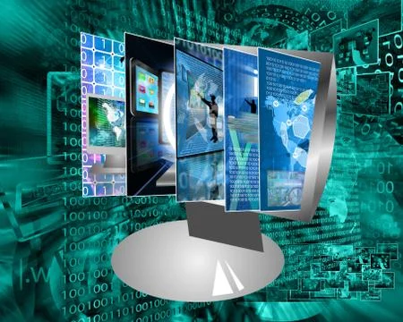 Monitor screen イラスト素材