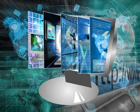 Monitor screen Stock-Illustration