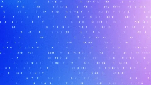 A monitor screen with noise. Electric brain space. The numbers move. 動画素材 165082429