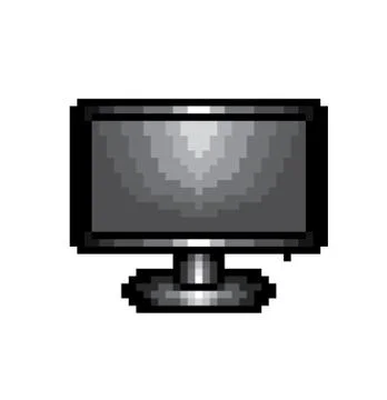 Monitor screen pixel Icon, in the vector. EPS 8 format. Stock Illustration