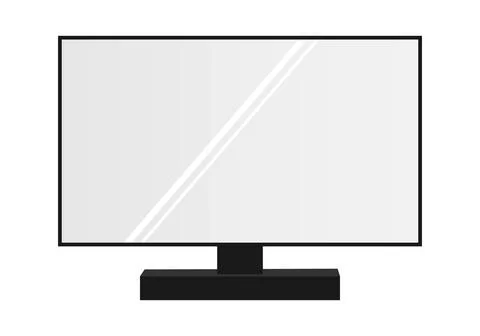 Monitor with screen. vector illustration Stock Illustration
