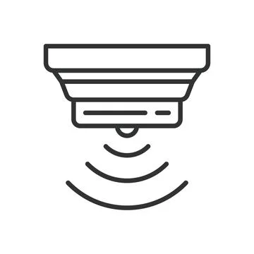 Monitor sensor, icon in line design. Monitor sensors, smart sensor, IoT sensor Stock Illustration