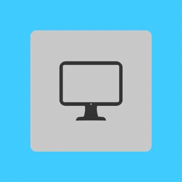 Monitor sign symbol. Stock Illustration