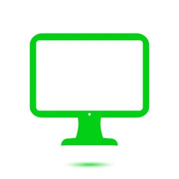 Monitor sign symbol. Stock Illustration