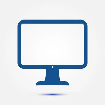 Monitor sign symbol. Stock Illustration