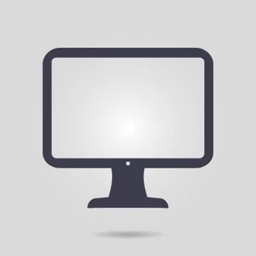 Monitor sign symbol. Stock Illustration
