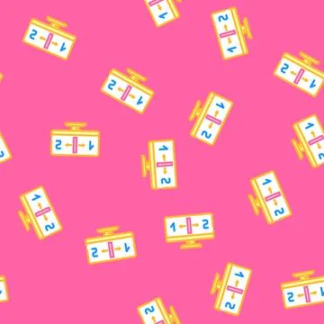 Monitor split screen hybrid work vector seamless pattern Illustrazione stock